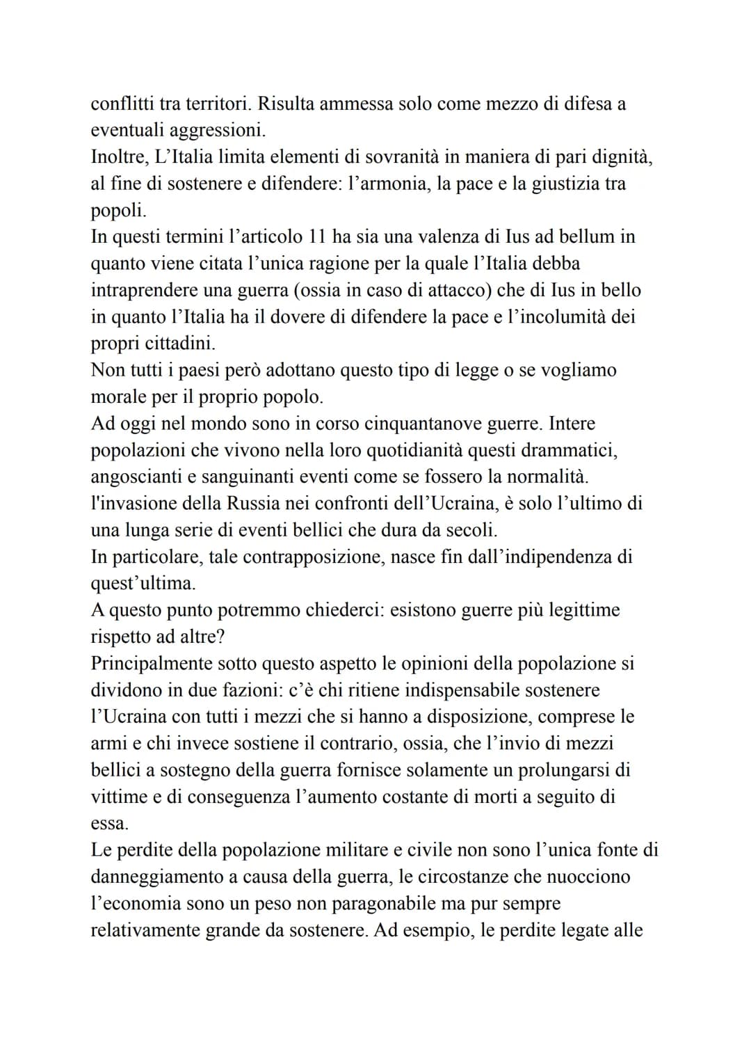 
<p>Il conflitto è sempre stato un fenomeno insito nella natura dell'uomo che ha sempre cercato lo scontro a scapito del reciproco aiuto. Si