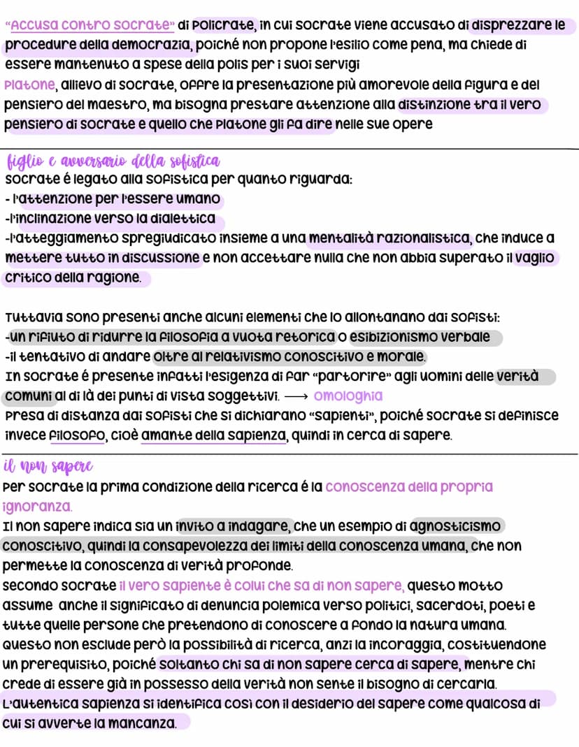 Socratestice
""Conosci te stesso"
vita
Socrate nasce ad Atene nel 470 a.c.
I genitori sono un artigiano e un'ostetrica, pur appartenendo al 