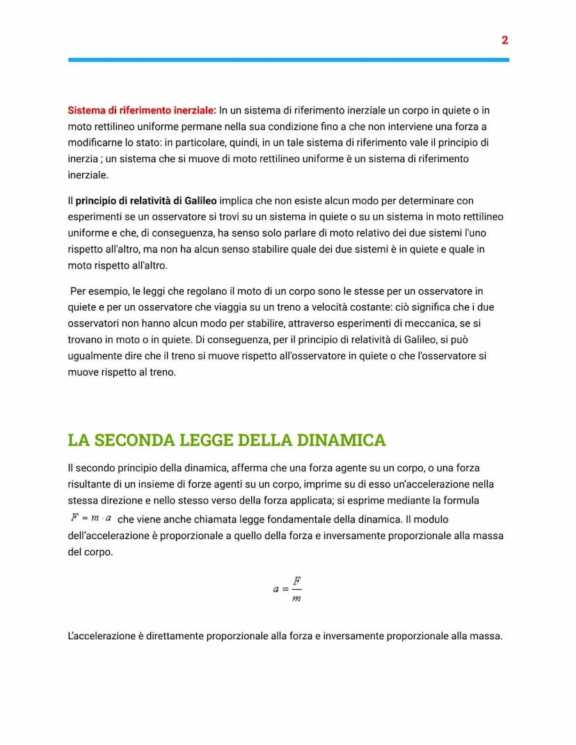 
<p>La relazione tra le forze e il moto è oggetto di studio della dinamica, che si basa su tre leggi fisiche enunciate da Newton. Queste leg