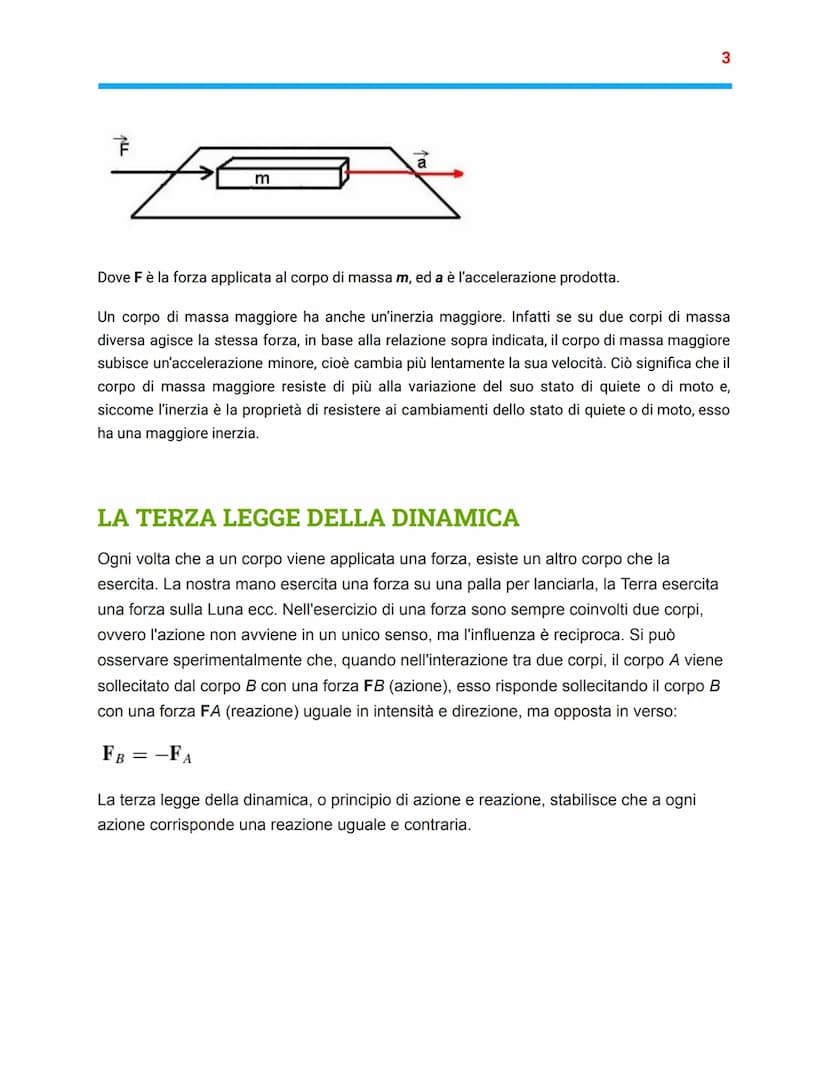 
<p>La relazione tra le forze e il moto è oggetto di studio della dinamica, che si basa su tre leggi fisiche enunciate da Newton. Queste leg