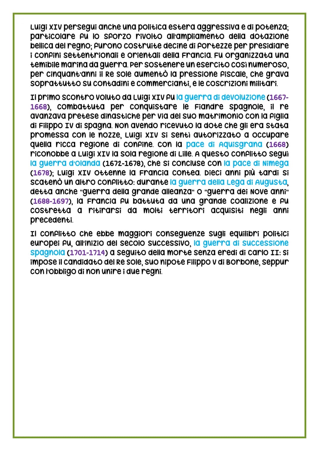 L'ETÀ DI LUIGI XIV
Mazzarino e le Fronde
Il periodo che va dalla metà del seicento alla metà del settecento
registrò il trionfo pressoché in