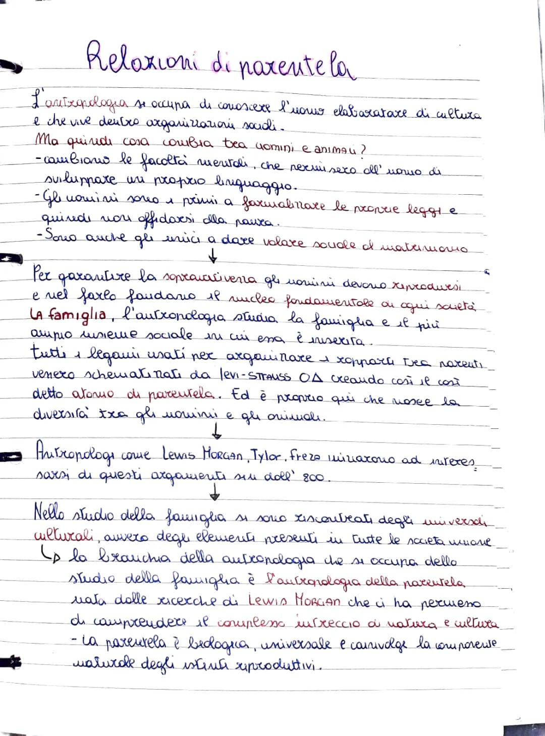 Antropologia della Famiglia: Sistemi di Parentela, Discendenza e Legami PDF per Bambini