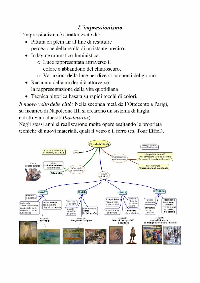 Il realismo
A partire dagli anni trenta dell'Ottocento nella pittura francese si afferma
una marcata tendenza al realismo, che cerca di recu