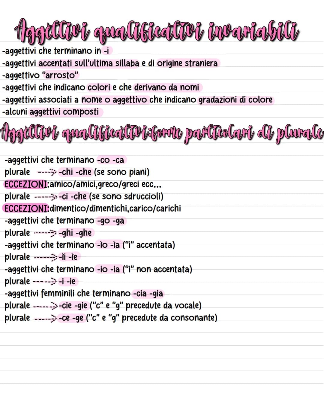 L'aggres
L'aggettivo è quella parte variabile del discorso che si aggiunge al nome per
indicarne una qualità
Aggettivo
concorda con genere e