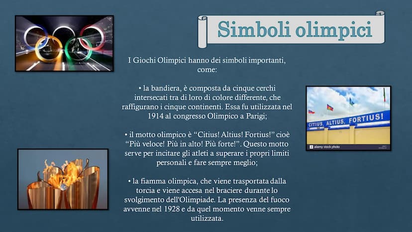 Antiche
OLIMPIADI
Moderne
Sara Oliva 3A
DOS Olimpiadi in Grecia
I primi Giochi Olimpici della storia iniziarono nel 776 a.C.. Si
trattava fo