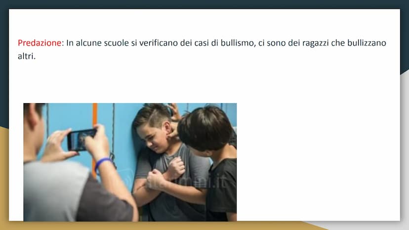 Relazioni nella
comunità classe Parassitismo: Molte volte nella nostra scuola ci sono alcune persone che danno
fastidio agli altri alunni, a
