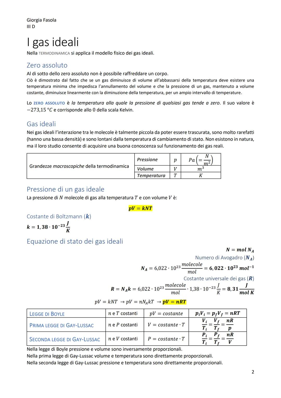 Giorgia Fasola
III D
Termologia e calorimetria
Temperatura (T)
Definizione operativa: grandezza misurabile con il termometro.
Scala termomet
