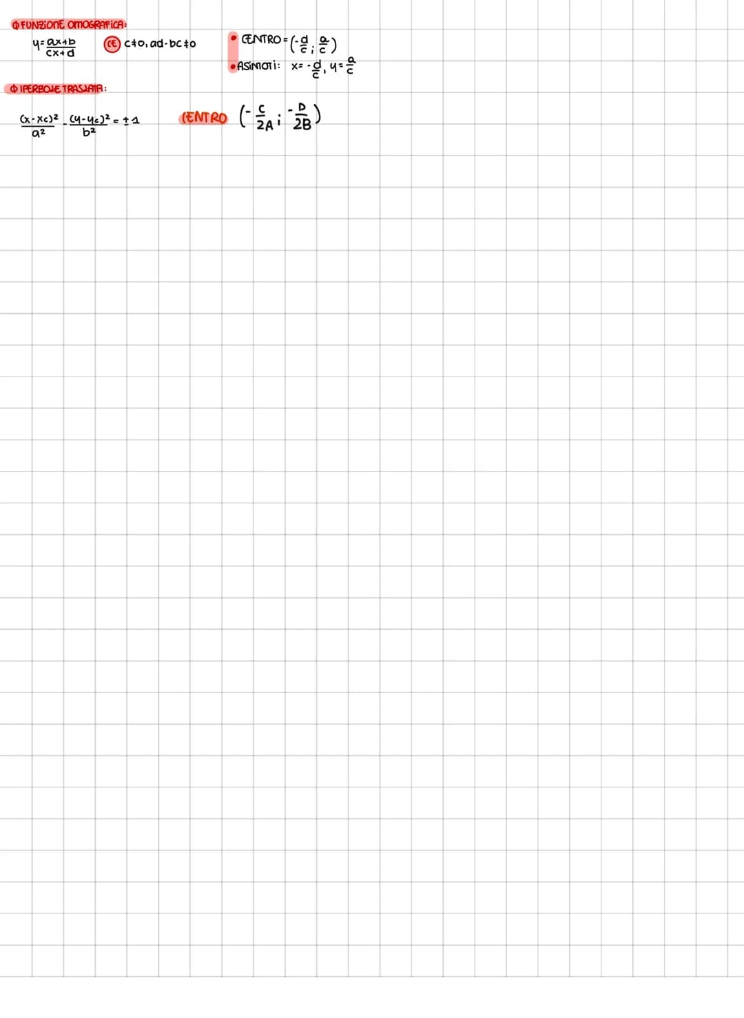 Retta
FORMULE:
EQ. ESPLICITA RETTA:
y=mx+q
Ogni reta é esprimipile mediante un EQUAZIONE LINEARE
DEQ. REITA PASSANTE × 2 PUNTI:
A (X₁, 4₁), 