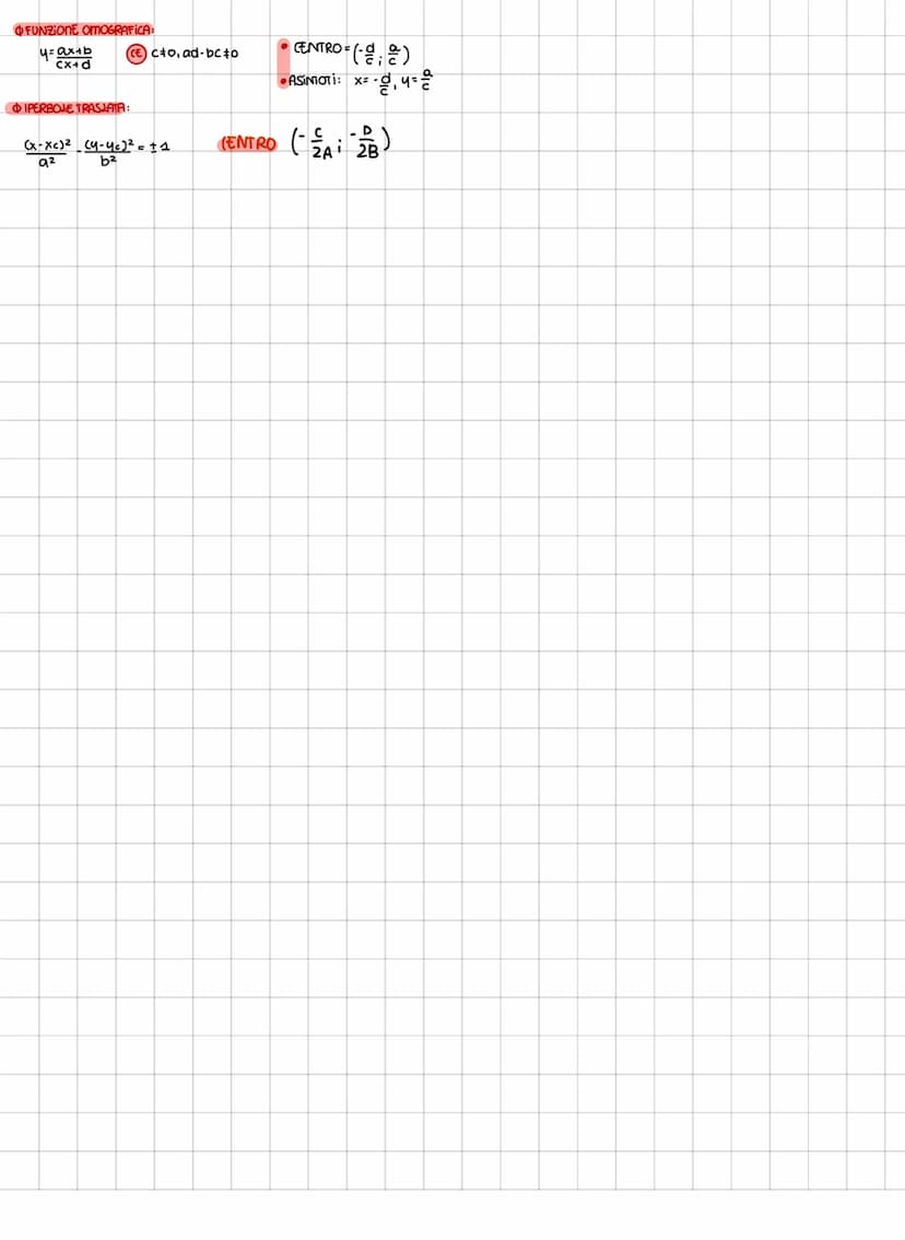 Retta
FORMULE:
EQ. ESPLICITA RETTA:
y=mx+q
Ogni reta é esprimipile mediante un EQUAZIONE LINEARE
DEQ. REITA PASSANTE × 2 PUNTI:
A (X₁, 4₁), 