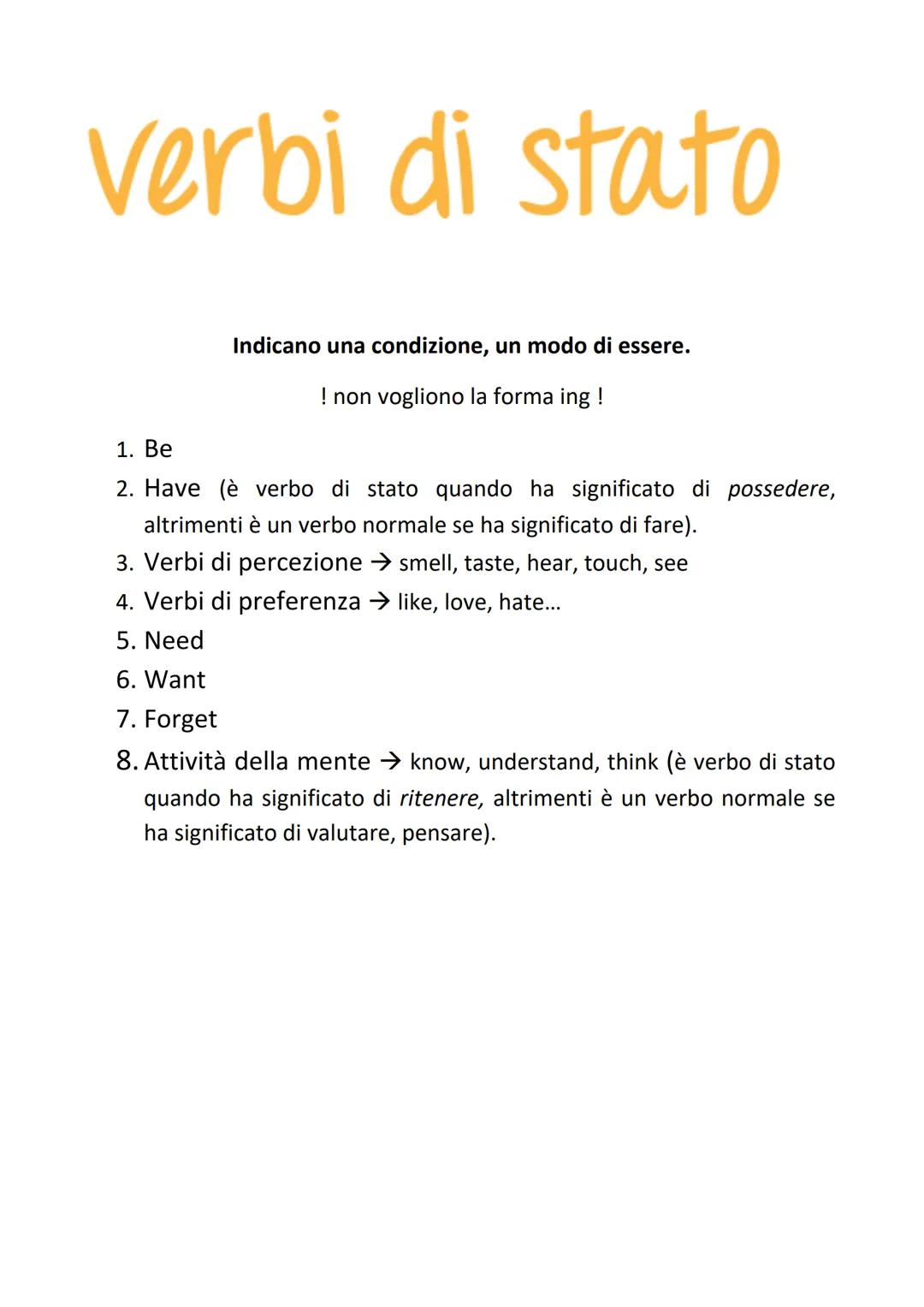 verbi di stato
+
Past Simple e Continuous,
Present Perfect Simple e
Continuous Past Simple
Il Past Simple si usa con:
1. azioni passate conc