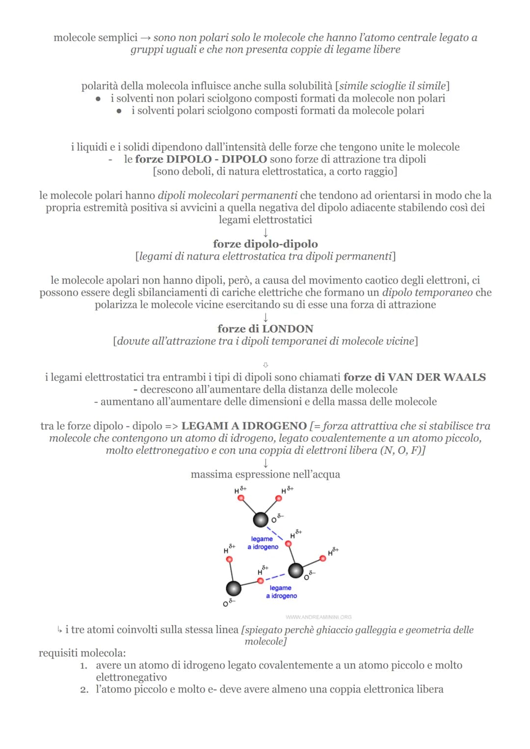 i legami chimici
Il LEGAME CHIMICO si forma se gli atomi legati tra loro hanno un'energia minore degli
atomi separati.
ENERGIA DI LEGAME = q