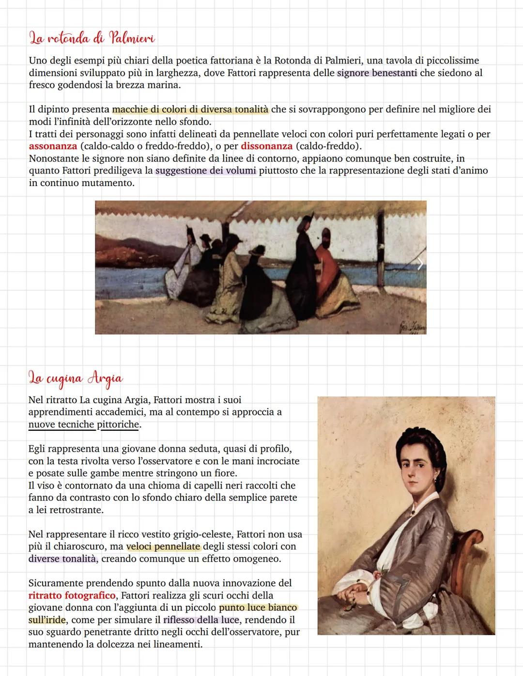 Il fenomeno di macchiaioli
A partire dagli anni Quaranta dell'Ottocento, Firenze rappresentò una delle capitali piú stimolanti in
Italia, lu