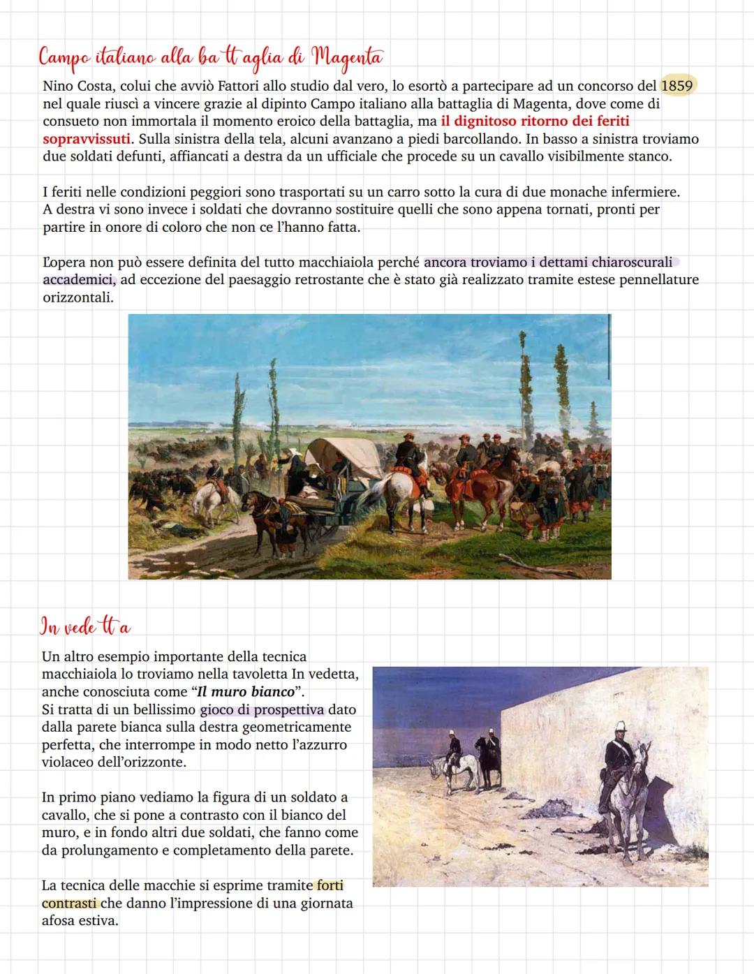 Il fenomeno di macchiaioli
A partire dagli anni Quaranta dell'Ottocento, Firenze rappresentò una delle capitali piú stimolanti in
Italia, lu