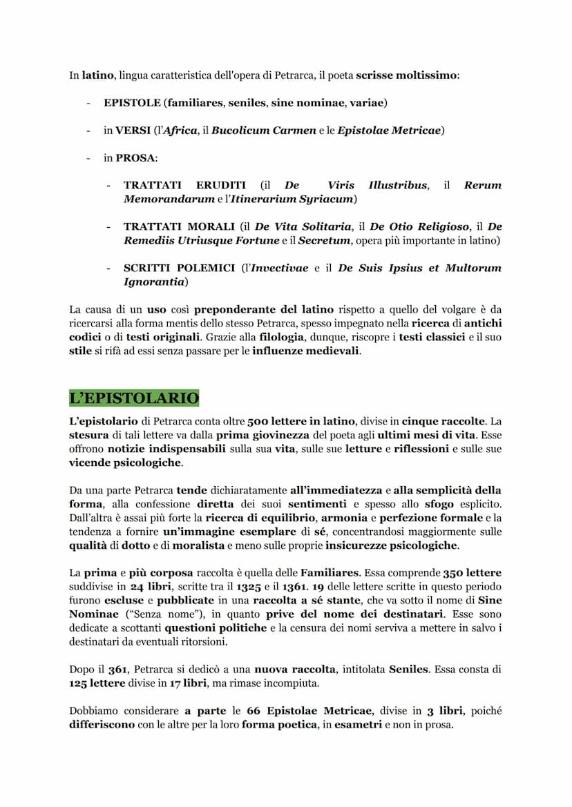 FRANCESCO PETRARCA
LA NOVITÀ DI PETRARCA
Francesco Petrarca può essere considerato il fondatore della lirica moderna, che grazie
a lui affer