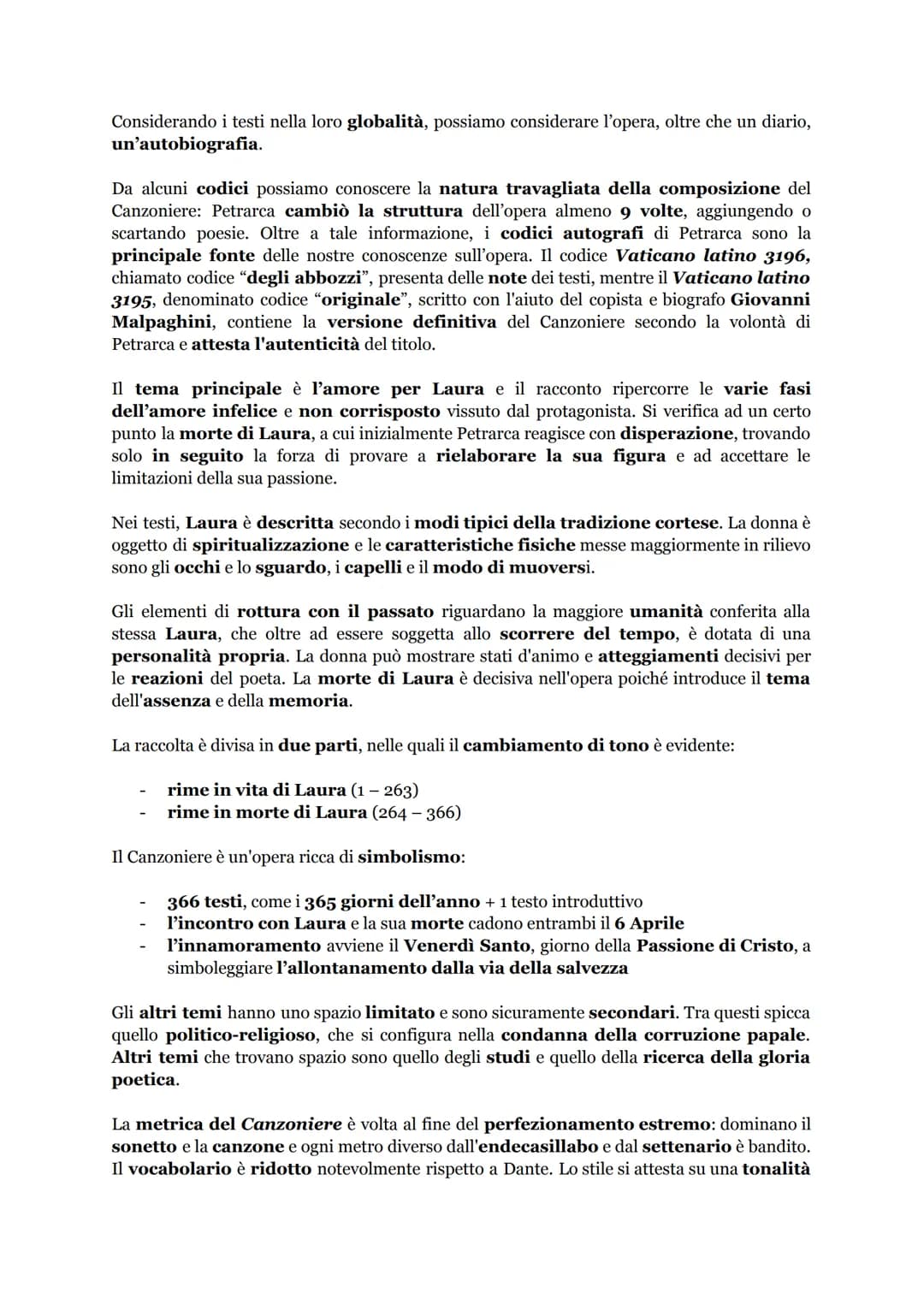 FRANCESCO PETRARCA
LA NOVITÀ DI PETRARCA
Francesco Petrarca può essere considerato il fondatore della lirica moderna, che grazie
a lui affer