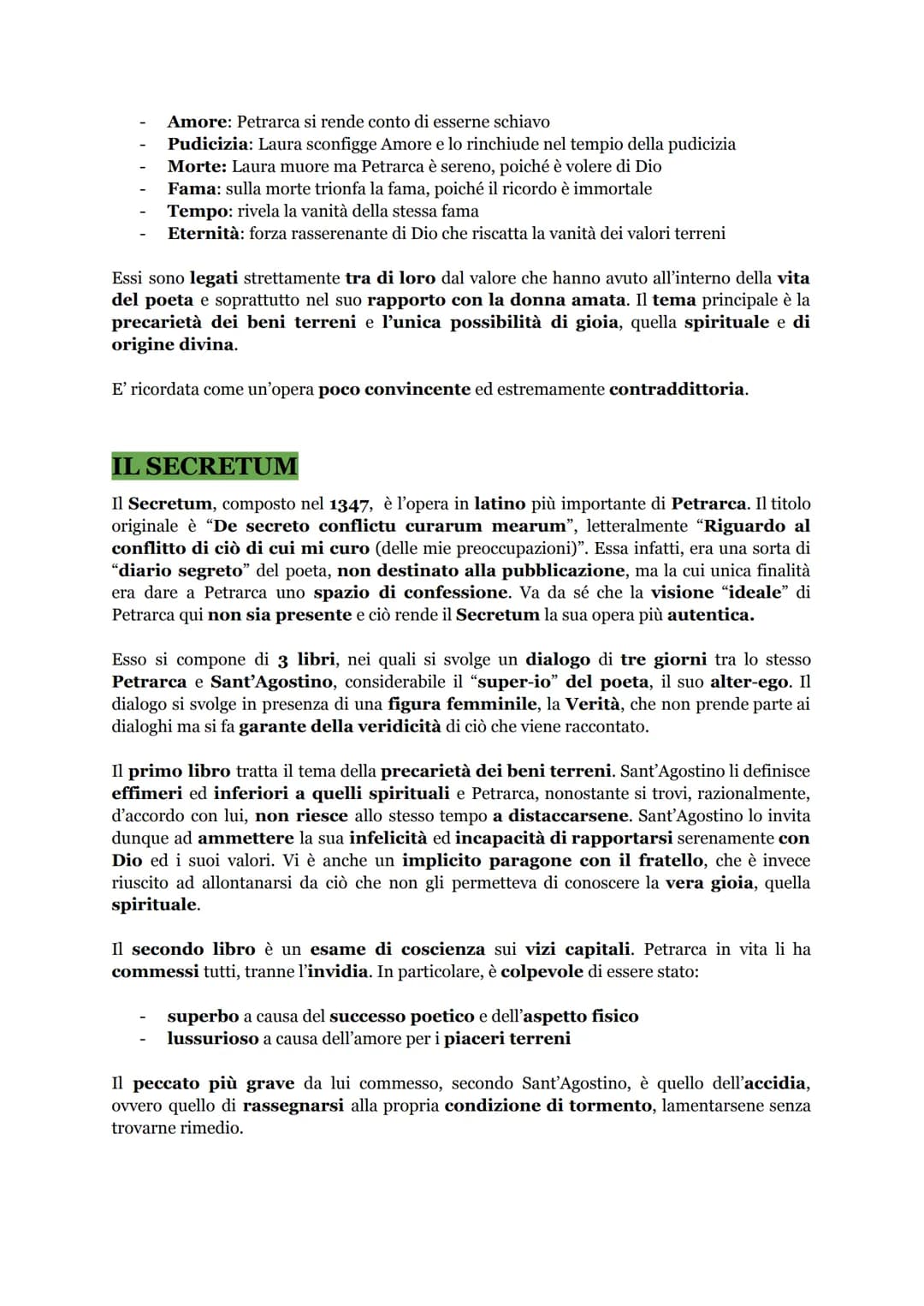 FRANCESCO PETRARCA
LA NOVITÀ DI PETRARCA
Francesco Petrarca può essere considerato il fondatore della lirica moderna, che grazie
a lui affer
