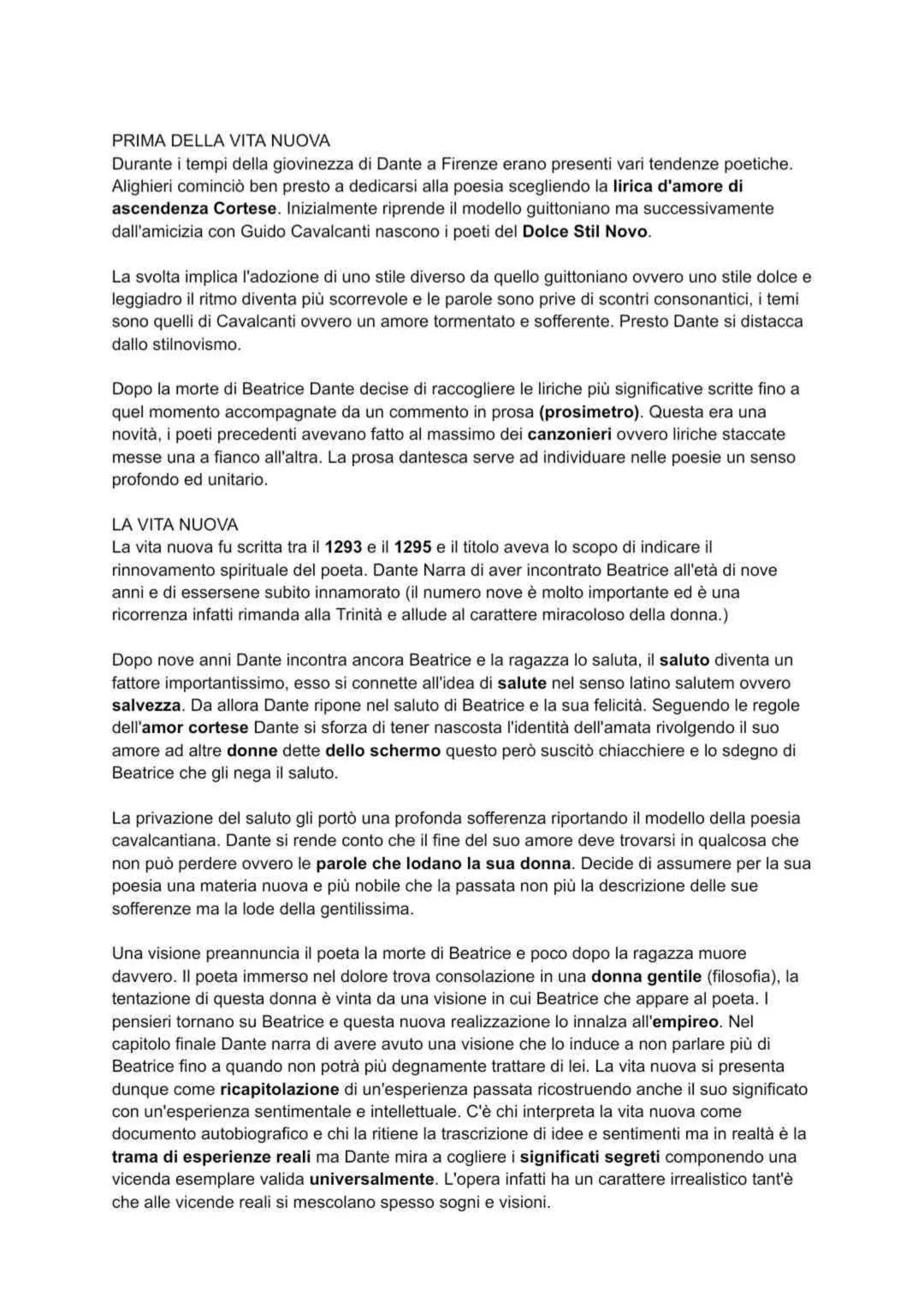 DANTE ALIGHIERI
Dante nasce a Firenze nel 1265 da una famiglia della piccola nobiltà cittadina di parte
guelfa, nonostante le condizioni eco