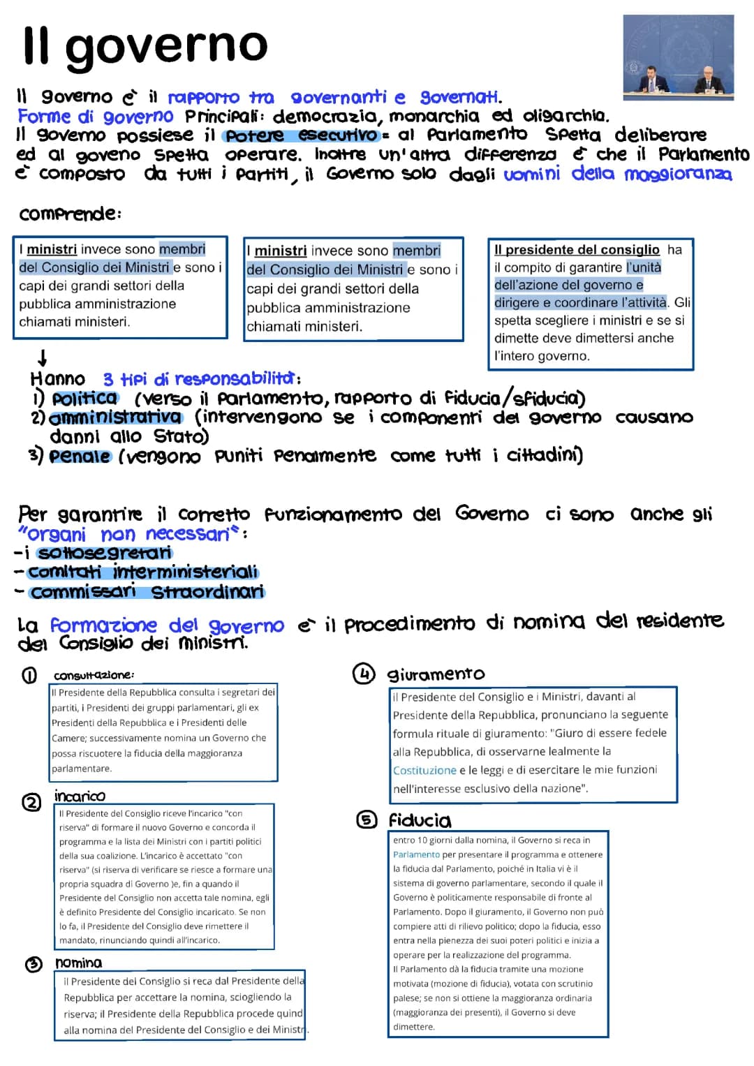 il governo 