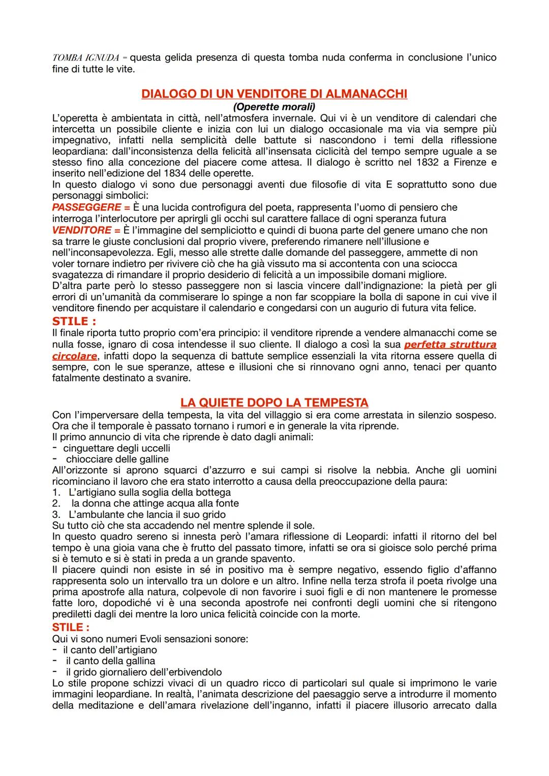 GIACOMO LEOPARDI
Lascia Recanati nel 1798. Recanati è un piccolo borgo nelle Marche in quell'epoca fu un ambiente
bigotto e riformatore. (è 