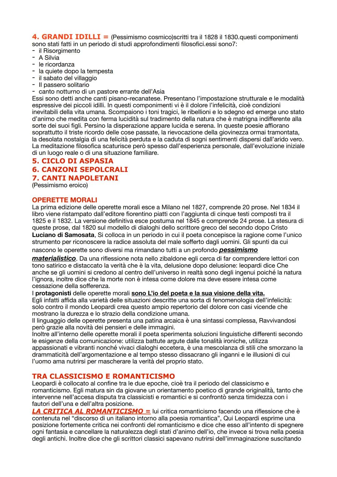 GIACOMO LEOPARDI
Lascia Recanati nel 1798. Recanati è un piccolo borgo nelle Marche in quell'epoca fu un ambiente
bigotto e riformatore. (è 