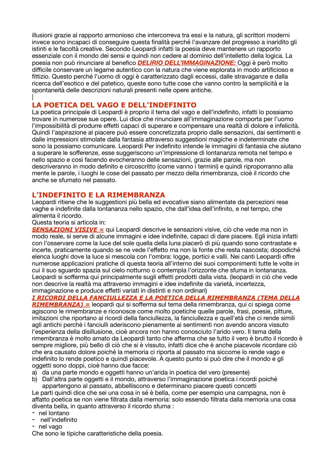 GIACOMO LEOPARDI
Lascia Recanati nel 1798. Recanati è un piccolo borgo nelle Marche in quell'epoca fu un ambiente
bigotto e riformatore. (è 