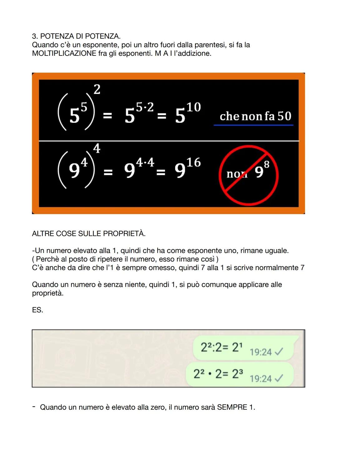 MATEMATICA
Che cos'è una potenza?
Si usano le potenze per indicare quante volte si ripete un numero.
ES. 7 alla 2 (che si legge sette alla s