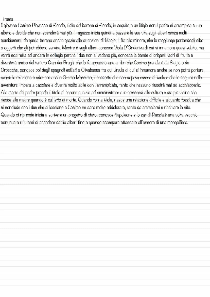 - Prima parte: Carta d'identità del libro
Italo Calvino
Il barone rampante
Mondadori
Milano-2015
Autore
Titolo
Editore
Città e anno di
pubbl
