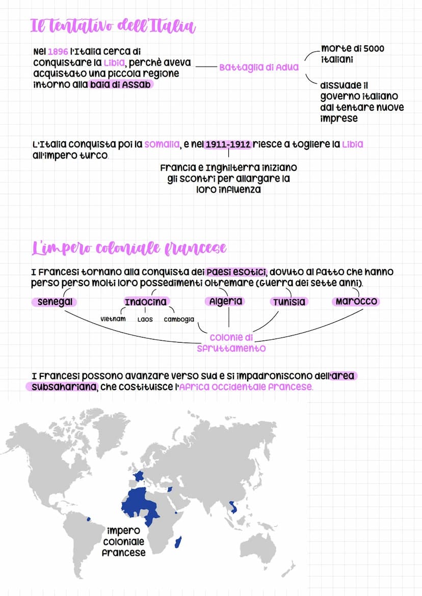 Colonialismo e
imperialismo
verso la metà dell'Ottocento l'Europa ricomincia ad espandersi, facendo
rinascere il colonialismo. La situazione
