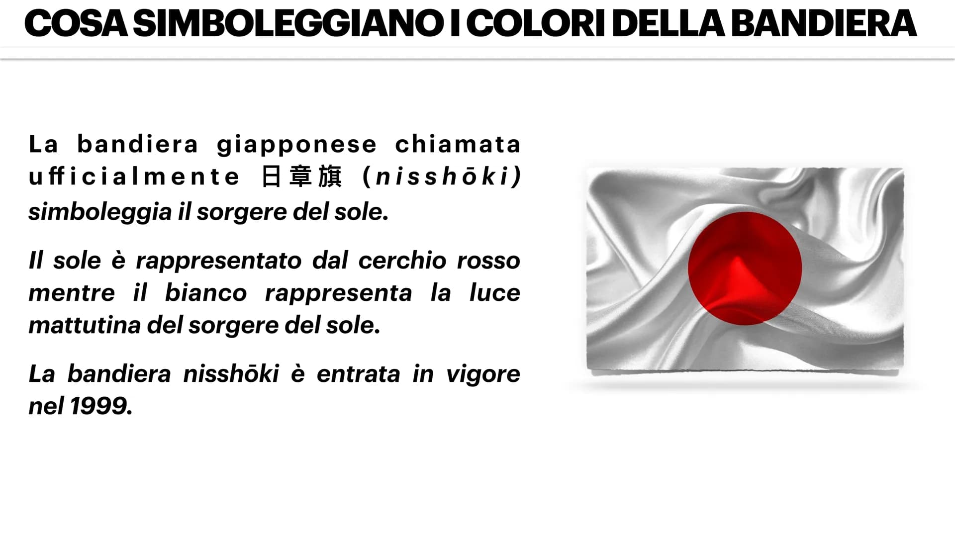 IL GIAPPONE
PEPE FABRIZIA
Her
Kullrite ETIMOLOGIA
Giappone in giapponese si dice ovvero Nihon.
L'ideogramma nichi (A) significa sole mentre 