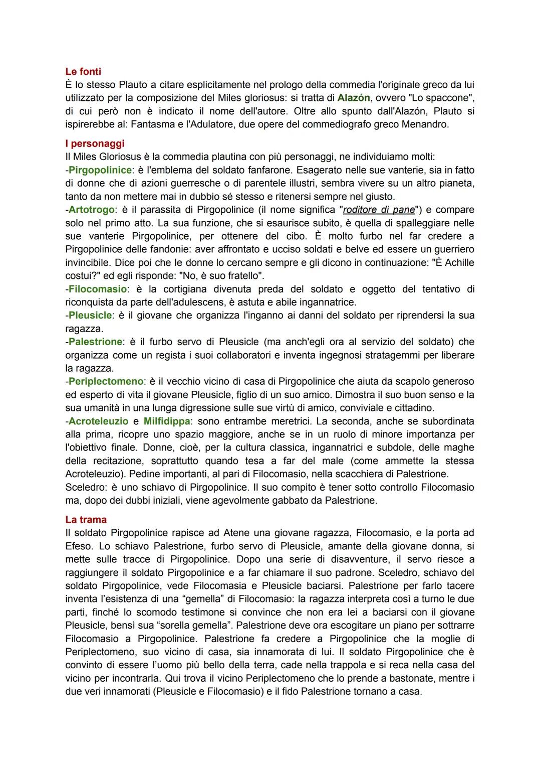 PSEUDOLUS
Si tratta di una tra le commedie più importanti di Plauto, come definita da lui stesso "la
meglio riuscita", poiché il pubblico ri