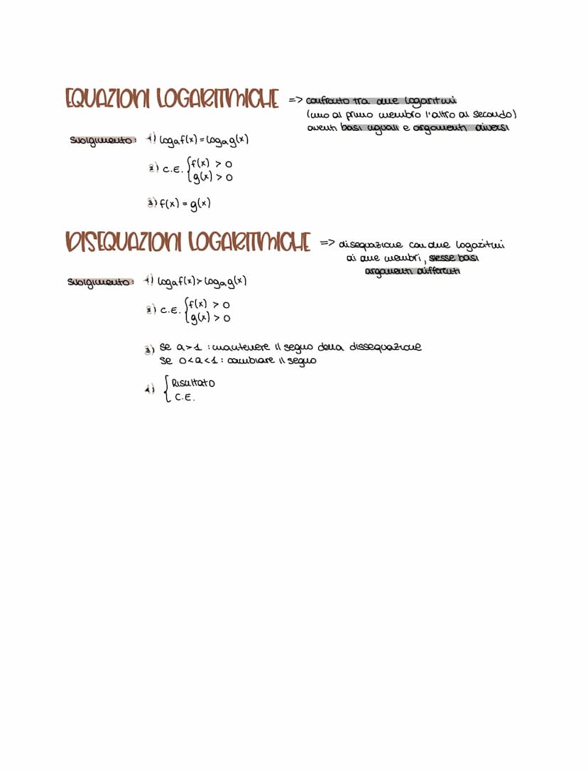 Definizione => l'operatore luverso dell'esponenziale
LOGARITMal
(esponente di una potenza di cui conosciamo
gia 11 nsultato): y=a* - D x = l