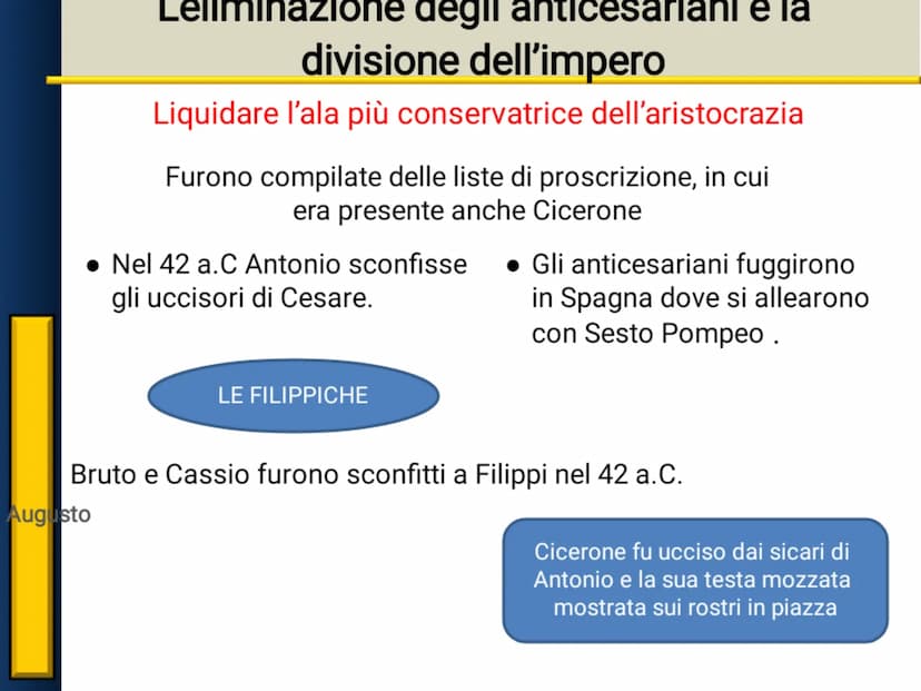 L'impero di Augusto Bagage
Marco Antonio e il testamento di Cesare
4ankamer
aveva
Dopo la morte di Cesare, fu il console Marco Antonio
l'uom