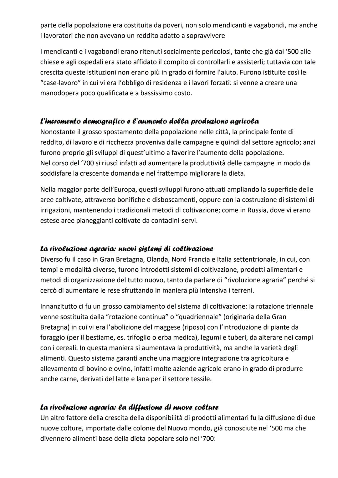 Ripresa economica del XVII sec e la Prima
Rivoluzione Industriale
LA CRESCITA DELLA POPOLAZIONE E LE TRASFORMAZIONI TECNCO-ECONOMICHE
La riv