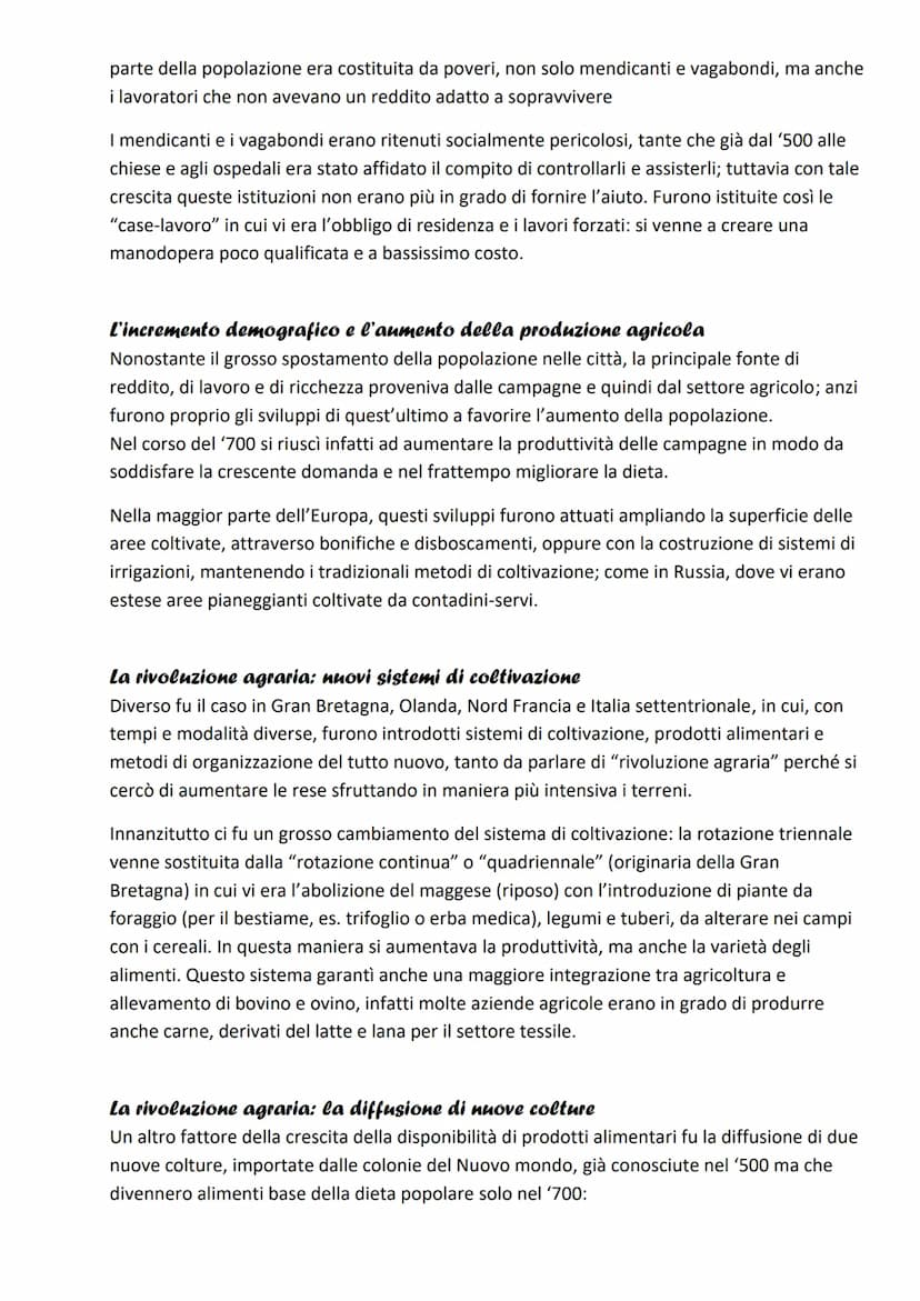 Ripresa economica del XVII sec e la Prima
Rivoluzione Industriale
LA CRESCITA DELLA POPOLAZIONE E LE TRASFORMAZIONI TECNCO-ECONOMICHE
La riv