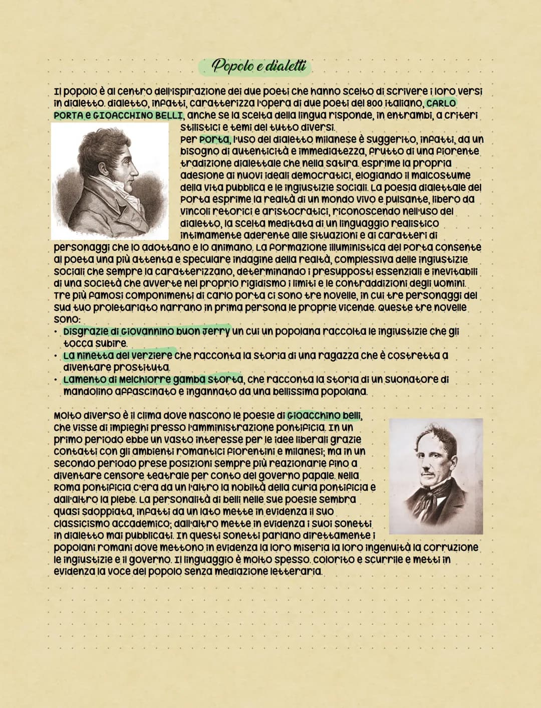 QUADRO STORICO
Gli sconvolgimenti politici e sociali del periodo
che va dalla rivoluzione francese al compimento
Dell'unità d'Italia, darono