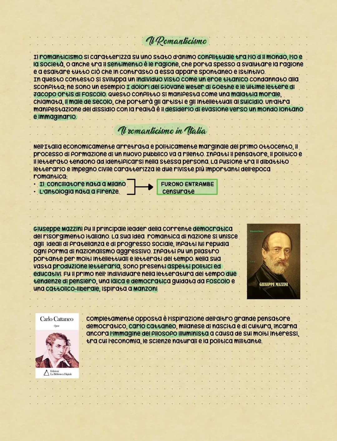 QUADRO STORICO
Gli sconvolgimenti politici e sociali del periodo
che va dalla rivoluzione francese al compimento
Dell'unità d'Italia, darono