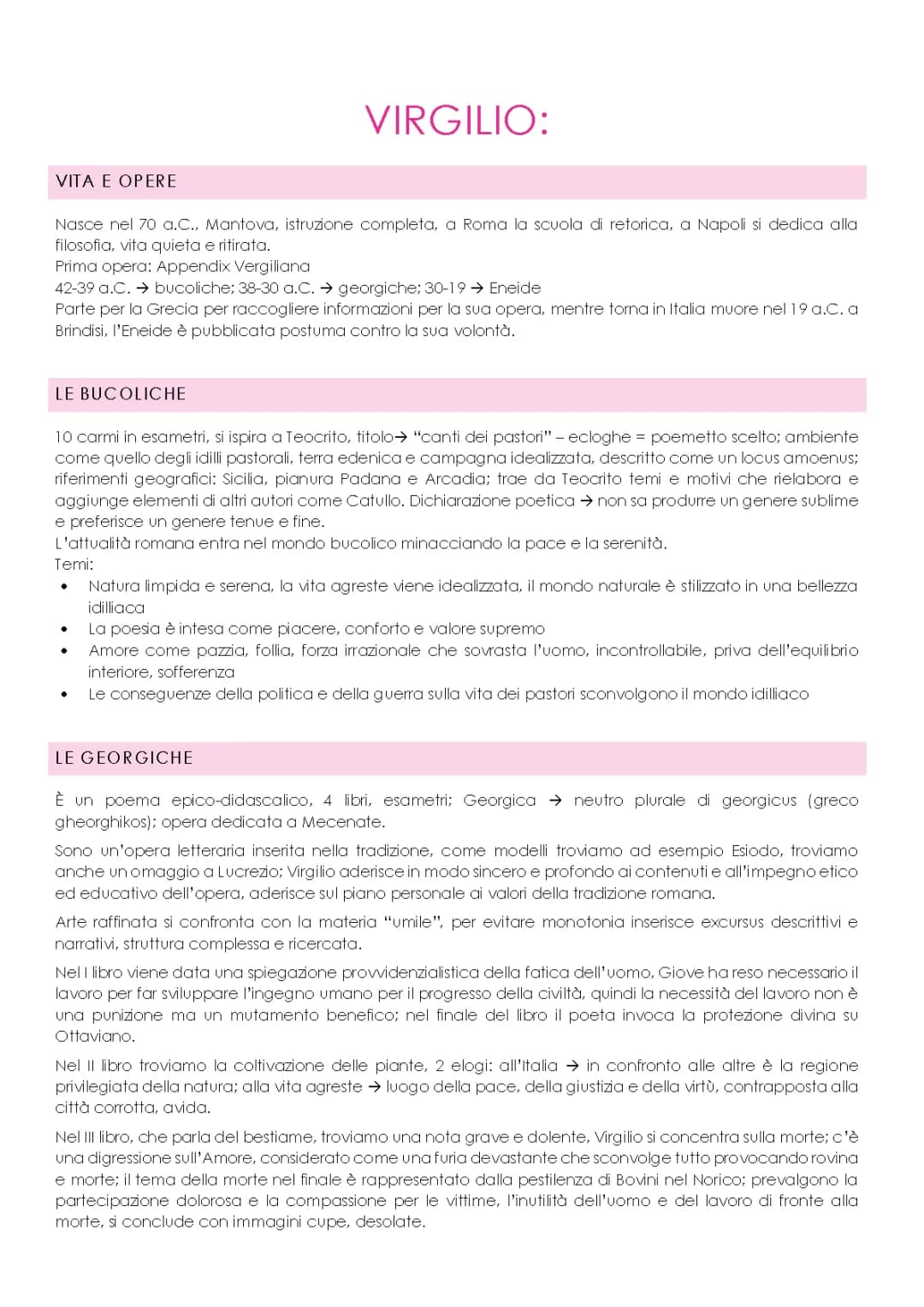 Virgilio: Vita e Opere in Breve - Riassunto per Scuola Media