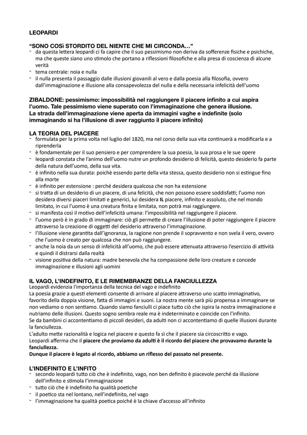 LEOPARDI
"SONO COSÌ STORDITO DEL NIENTE CHE MI CIRCONDA..."
- da questa lettera leopardi ci fa capire che il suo pessimismo non deriva da so