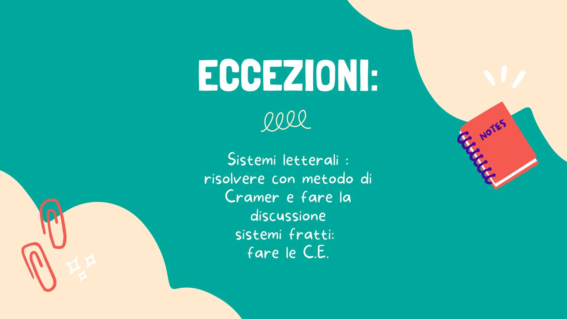 MATEMATICA 2ª SUPERIORE
a
SISTEMI
LINEARI
appunti INTRODUZIONE
2
Determina 2 numeri sapendo che la loro differenza
è 4 e la loro somma 10
x 