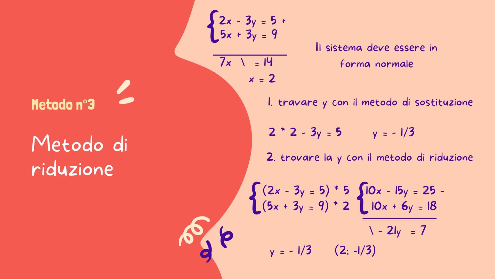 MATEMATICA 2ª SUPERIORE
a
SISTEMI
LINEARI
appunti INTRODUZIONE
2
Determina 2 numeri sapendo che la loro differenza
è 4 e la loro somma 10
x 