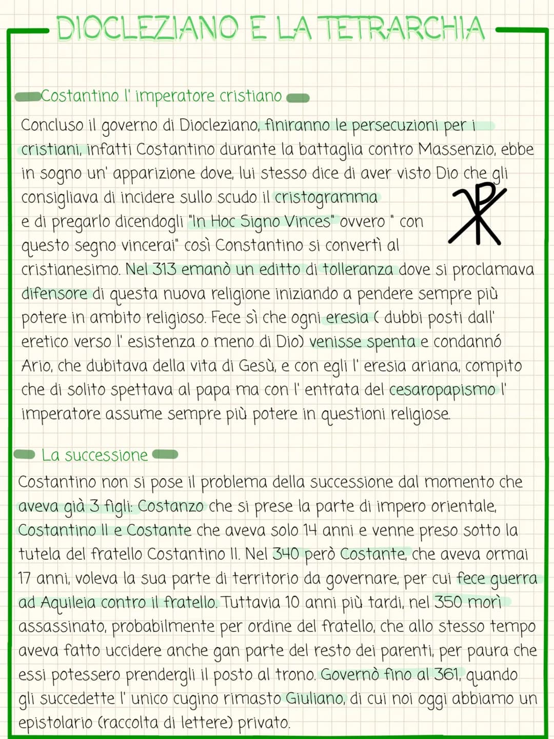 DIOCLEZIANO E LA TETRARCHIA
50 anni di imperatori
Una volta finita nel 235 la dinastia dei Severi iniziò un lungo periodo,
durato 50 anni, i