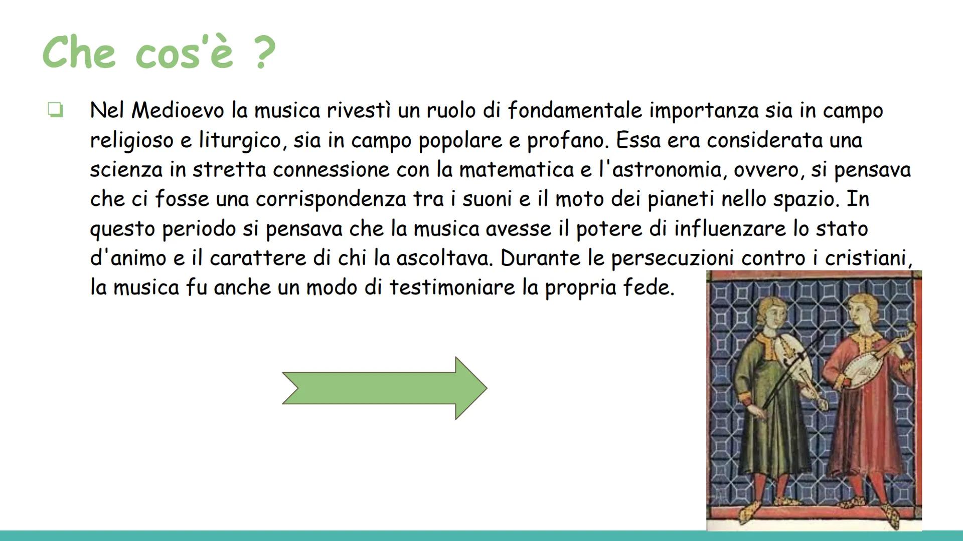 # LA MUSICA NEL MEDIOEVO

presentazione # come iniziò?

- La storia della musica iniziò con quella popolazione che per prima si pose il prob
