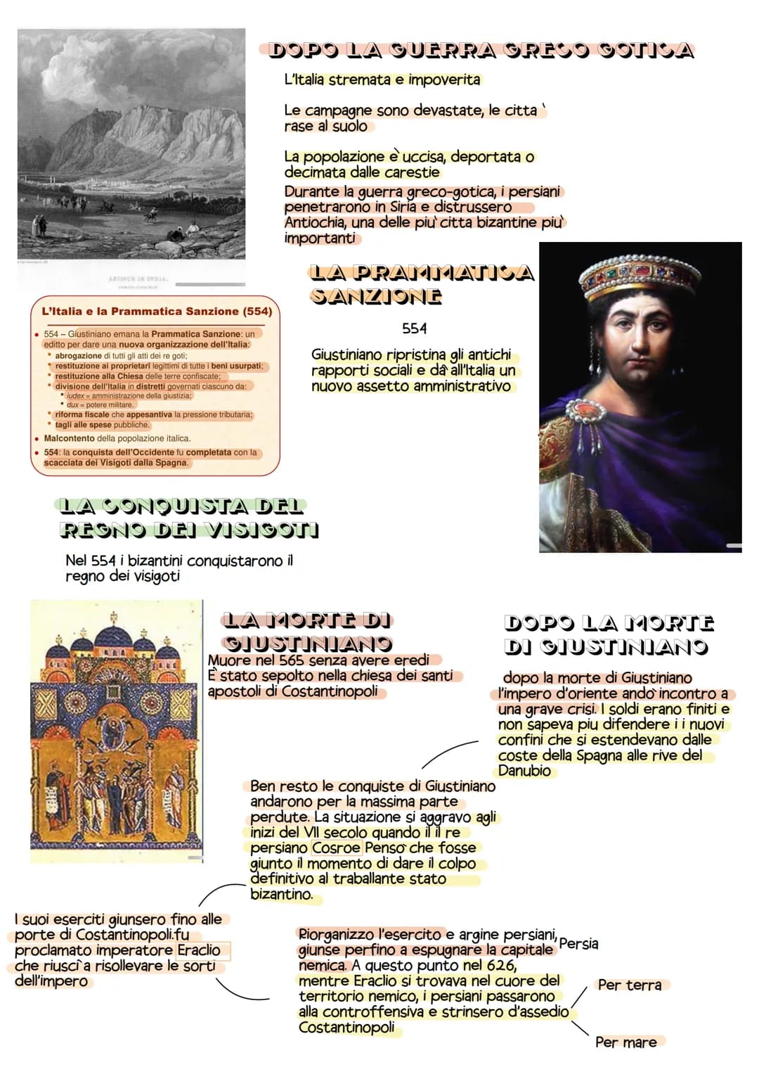 L'impero Bizantino:Giustiniano
La moglie Teodora era una
donna di bassa condizione
sociale, ma di grande
bellezza e intelligenza
Secondo Pro