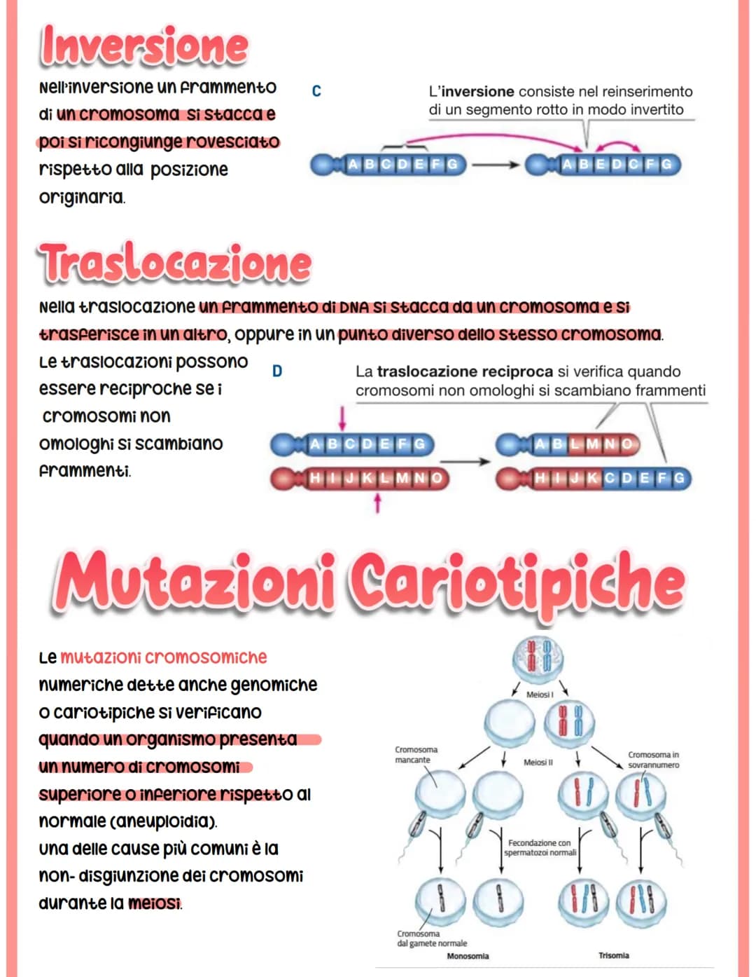 MUTAZIONI
I cambiamenti nella sequenza delle basi azotate del DNA producono proteine con
funzionalità alterata.
Si classificano in base a:
c