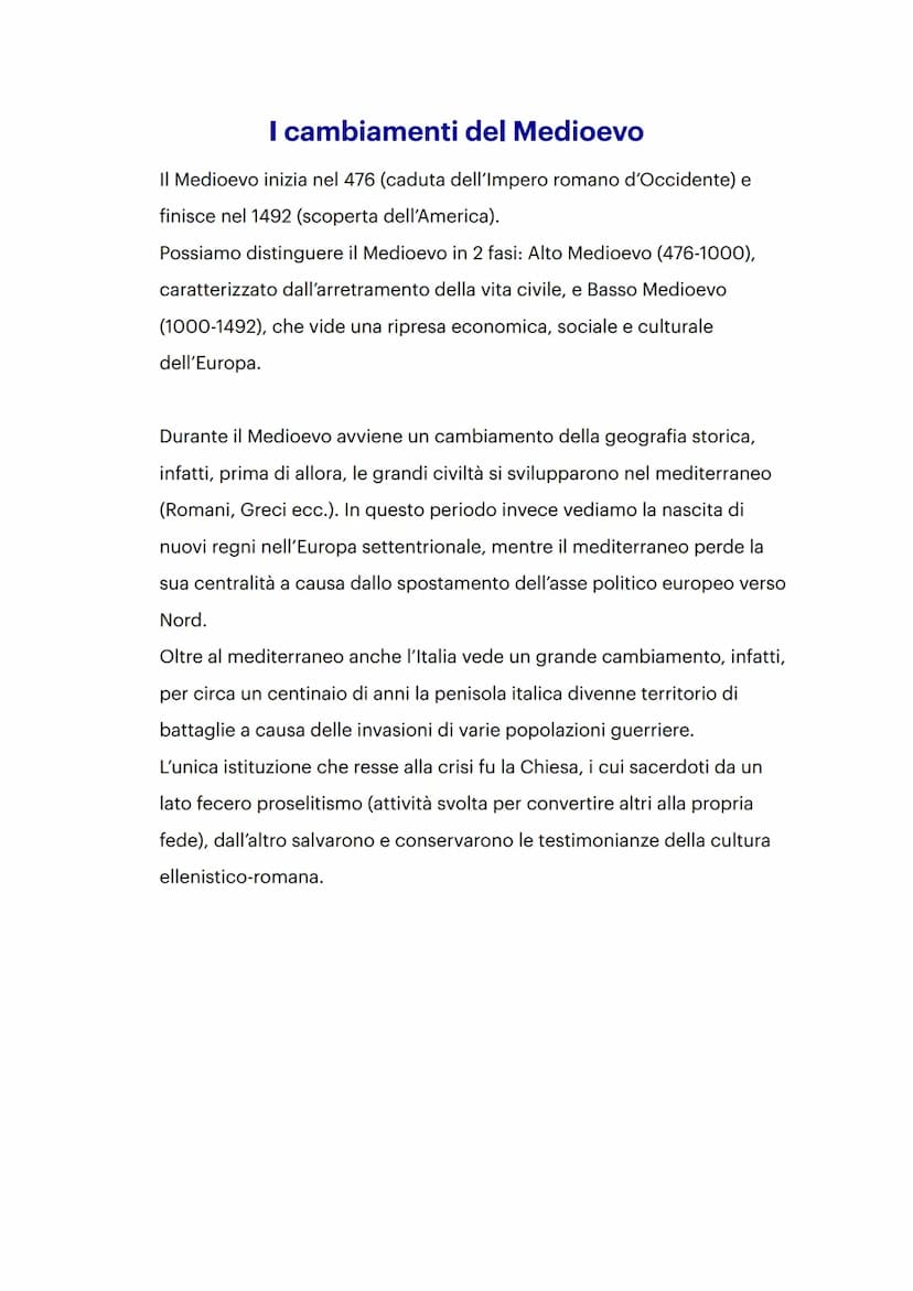 Medioevo
Caratteristiche generali, regni romano-barbarici,
Impero romano d'Oriente, Ostrogoti in Italia
e Giustiniano
Daniele
21 febbraio 20