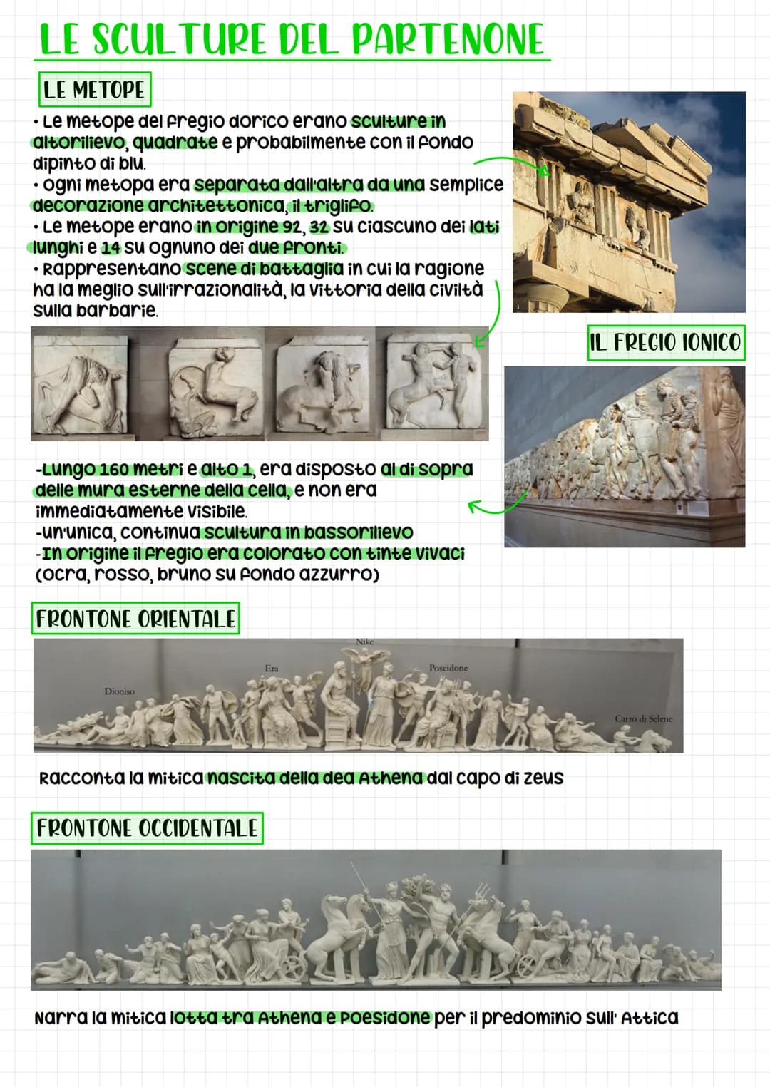 IL PARTENONE
Il naòs (la cella) era divisa in due parti:
-La parte anteriore che conteneva la
Statua della dea, circondata da un
colonnato a