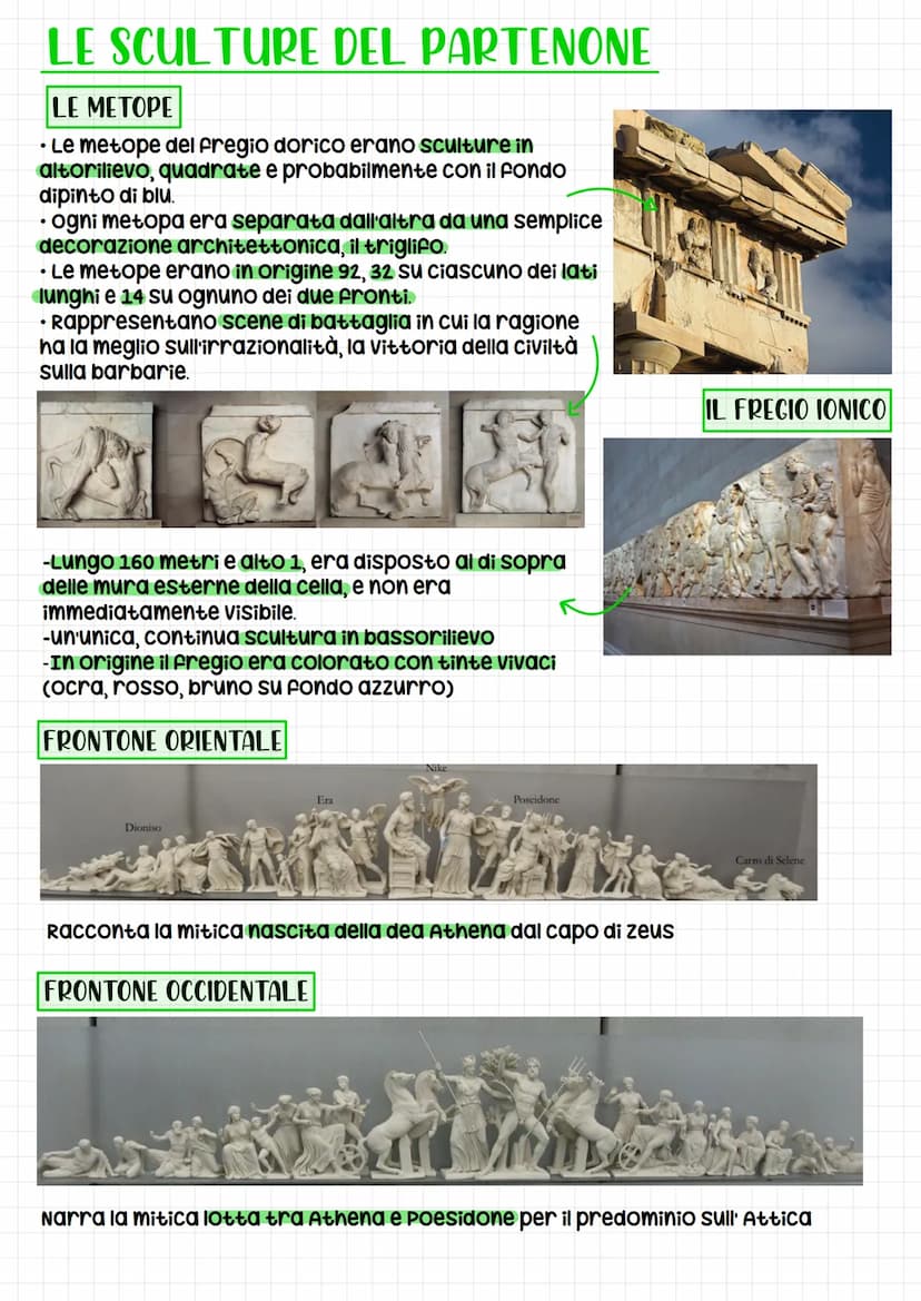 IL PARTENONE
Il naòs (la cella) era divisa in due parti:
-La parte anteriore che conteneva la
Statua della dea, circondata da un
colonnato a