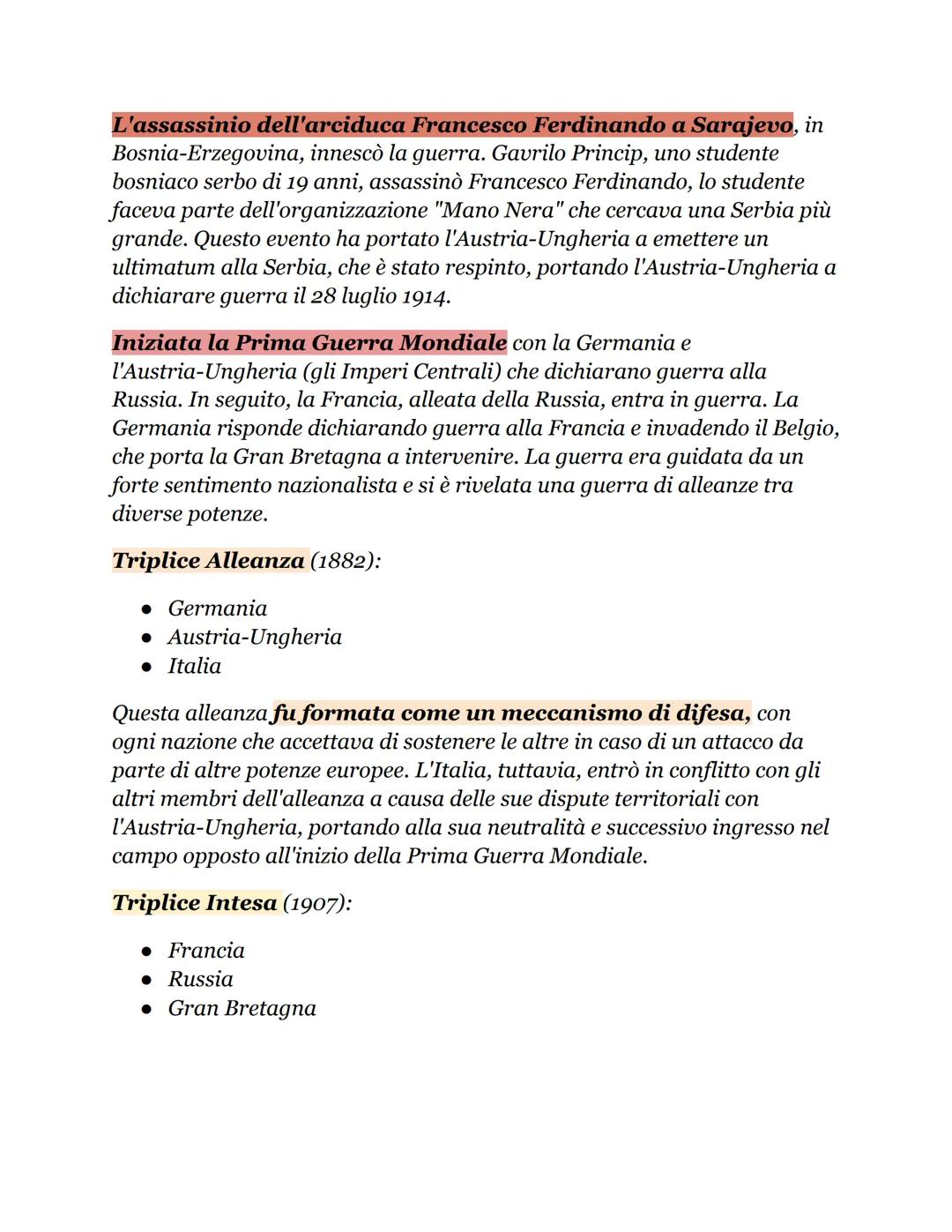 # La Prima Guerra mondiale

La Prima Guerra Mondiale; è stata uno dei conflitti più sanguinosi e
distruttivi della storia, con milioni di vi