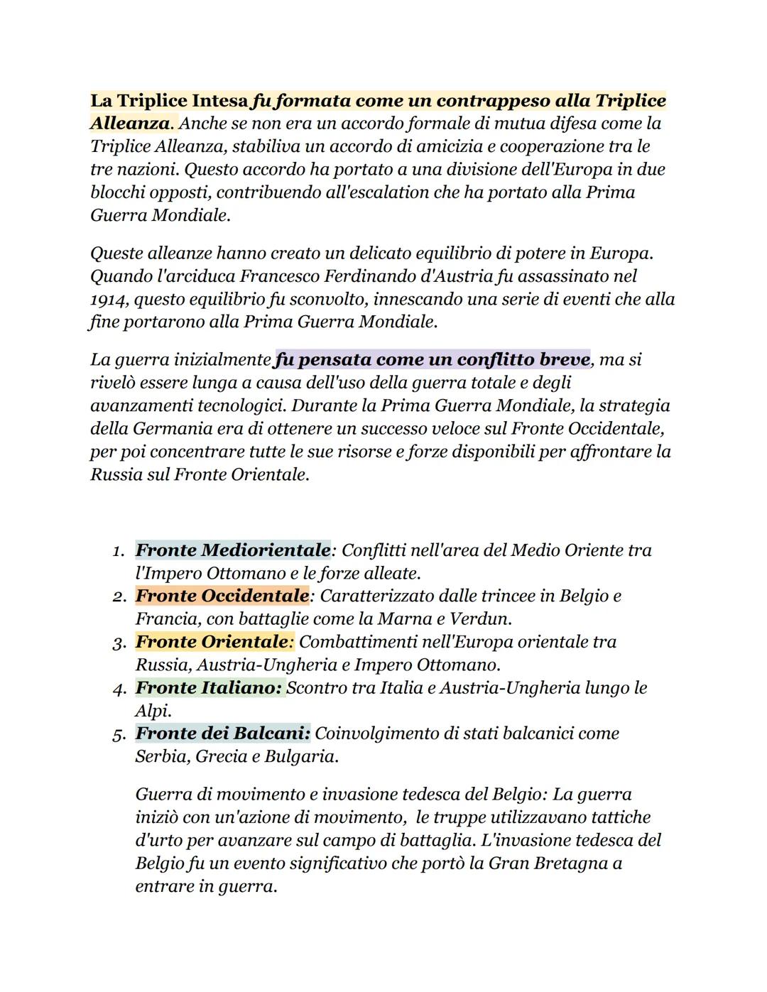 # La Prima Guerra mondiale

La Prima Guerra Mondiale; è stata uno dei conflitti più sanguinosi e
distruttivi della storia, con milioni di vi