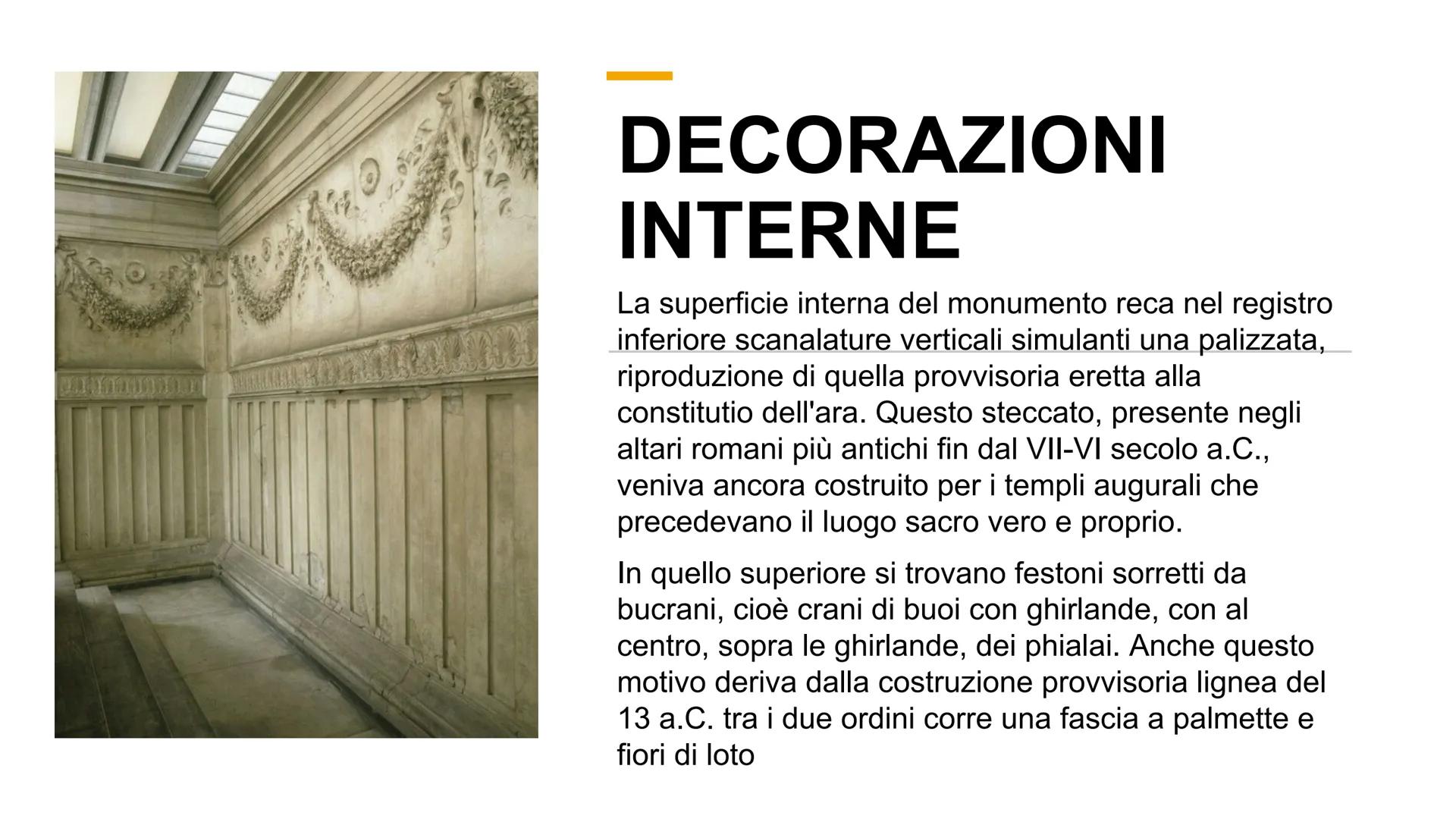 2222222
ARA PACIS
Altare della pace di Augusto LE ORIGINI
Il 4 luglio del 13 a.C., infatti, il Senato decise di costruire un altare dedicato